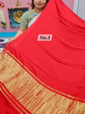SALE 26TH JULY - PURE MODAL LAGDI PATTA SAREE (NO.3)