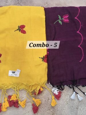 SALE 28TH JULY - PURE BENGAL HANDLOOM SAREE (COMBO-5)