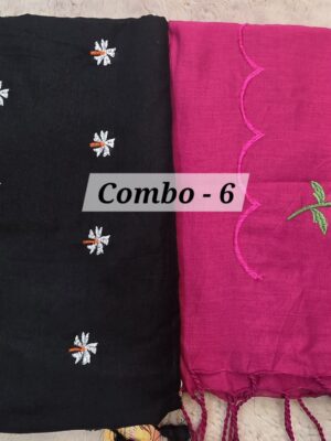 SALE 28TH JULY - PURE BENGAL HANDLOOM SAREE (COMBO-6)