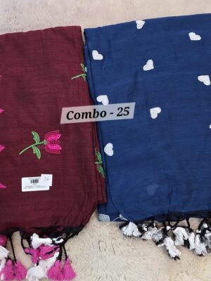 SALE 28TH JULY - PURE BENGAL HANDLOOM SAREE (COMBO-25)