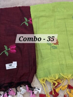 SALE 28TH JULY - PURE BENGAL HANDLOOM SAREE (COMBO-35)
