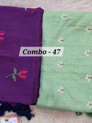 SALE 28TH JULY - PURE BENGAL HANDLOOM SAREE (COMBO-47)