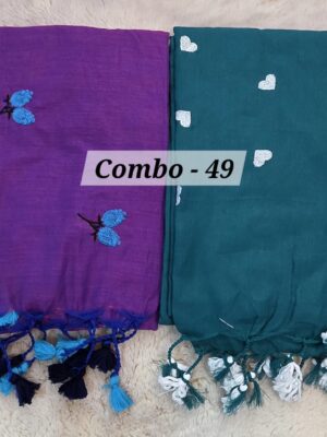 SALE 28TH JULY - PURE BENGAL HANDLOOM SAREE (COMBO-49)
