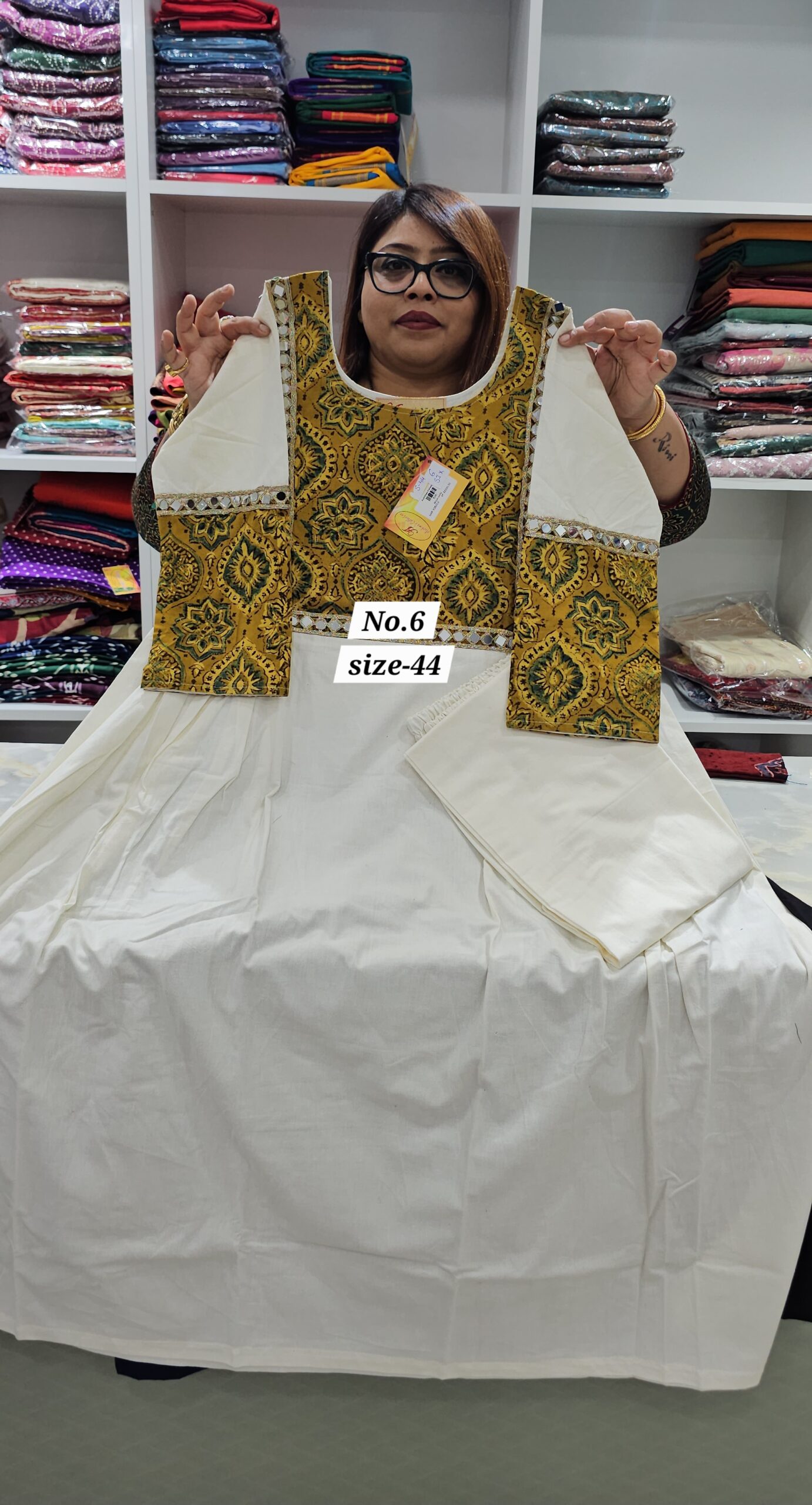 SALE 31ST JULY - AJRAKH READY MADE CORDSET {SIZE- 44} (NO.6)