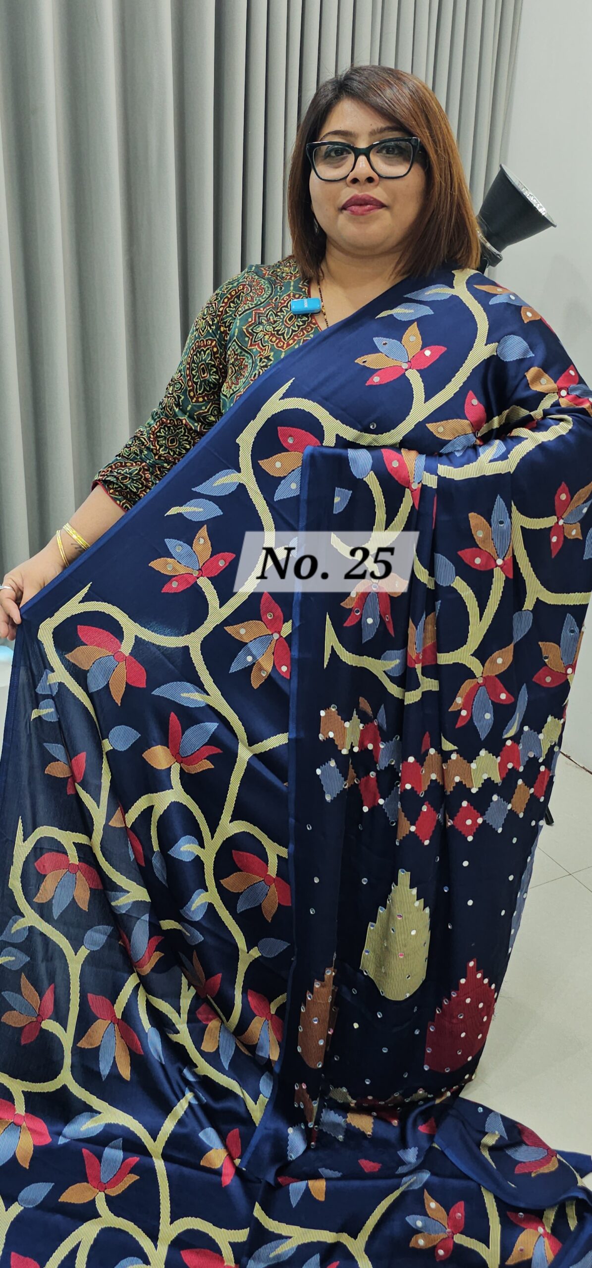 SALE 31ST JULY - PREMIUM MIRROR CREPE MODAL SAREE (NO.25)
