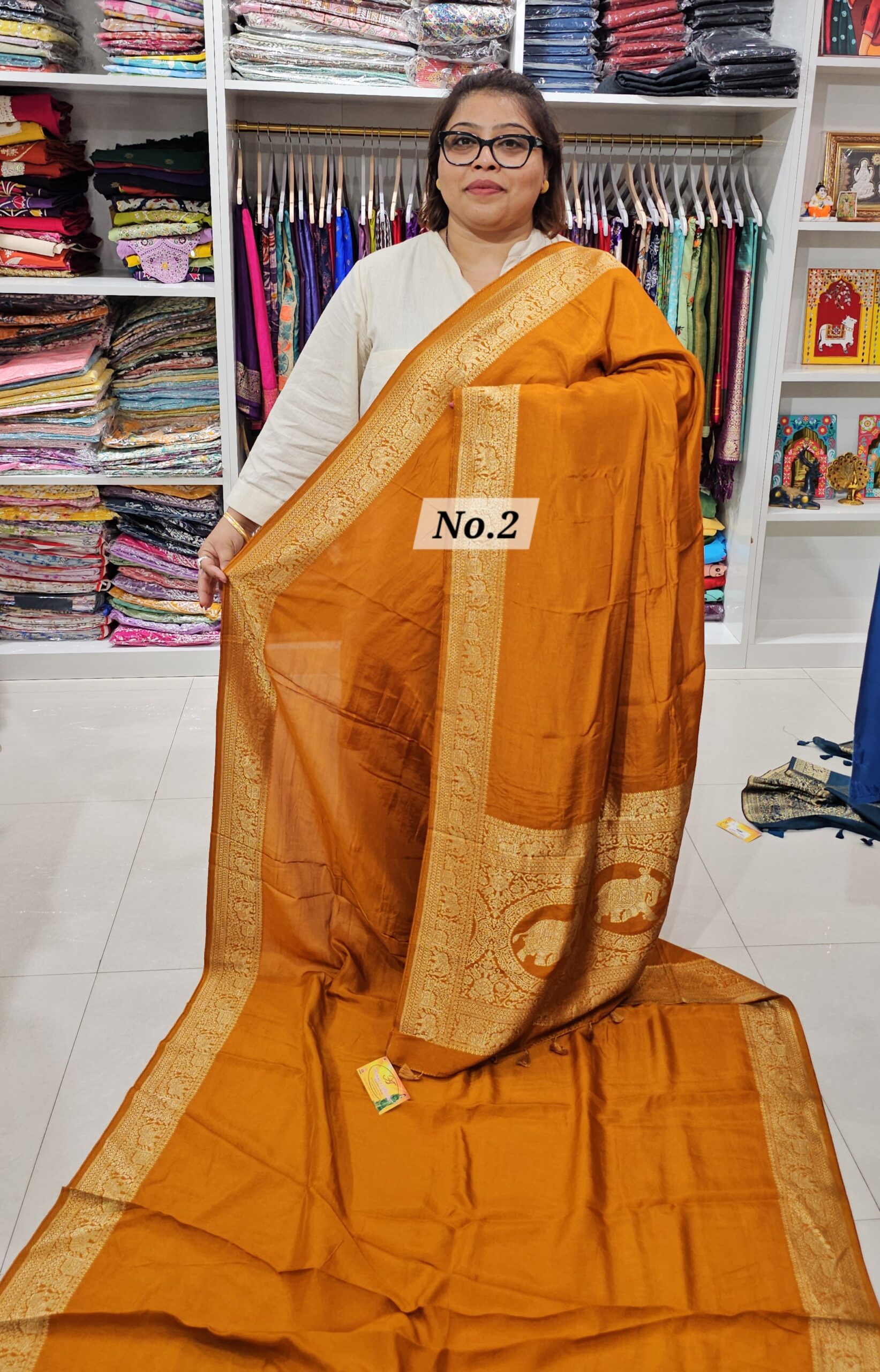 SALE 29TH JULY - PURE DOLA SILK NAKSHI SAREE (NO.2)