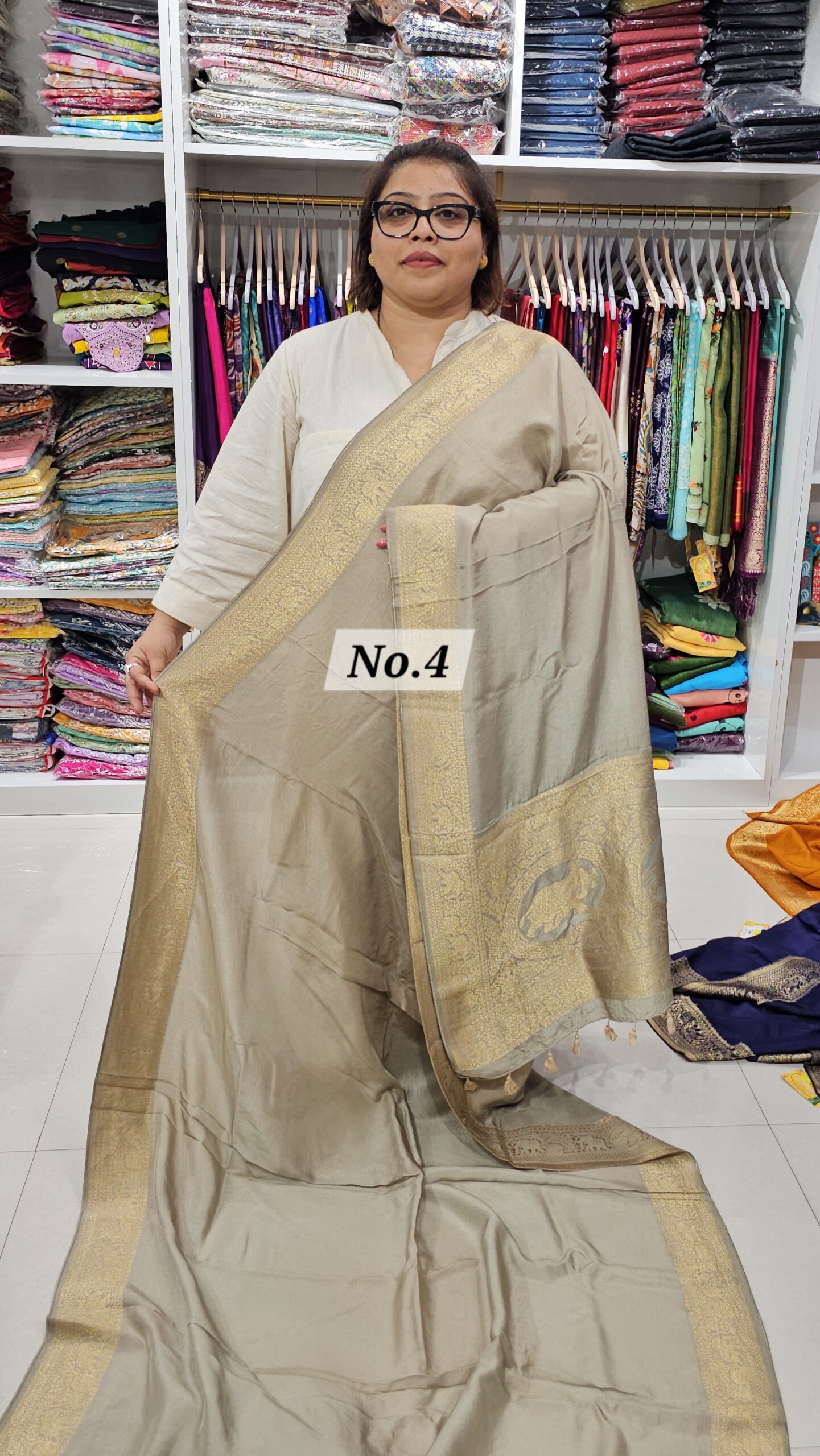 SALE 29TH JULY - PURE DOLA SILK NAKSHI SAREE (NO.4)