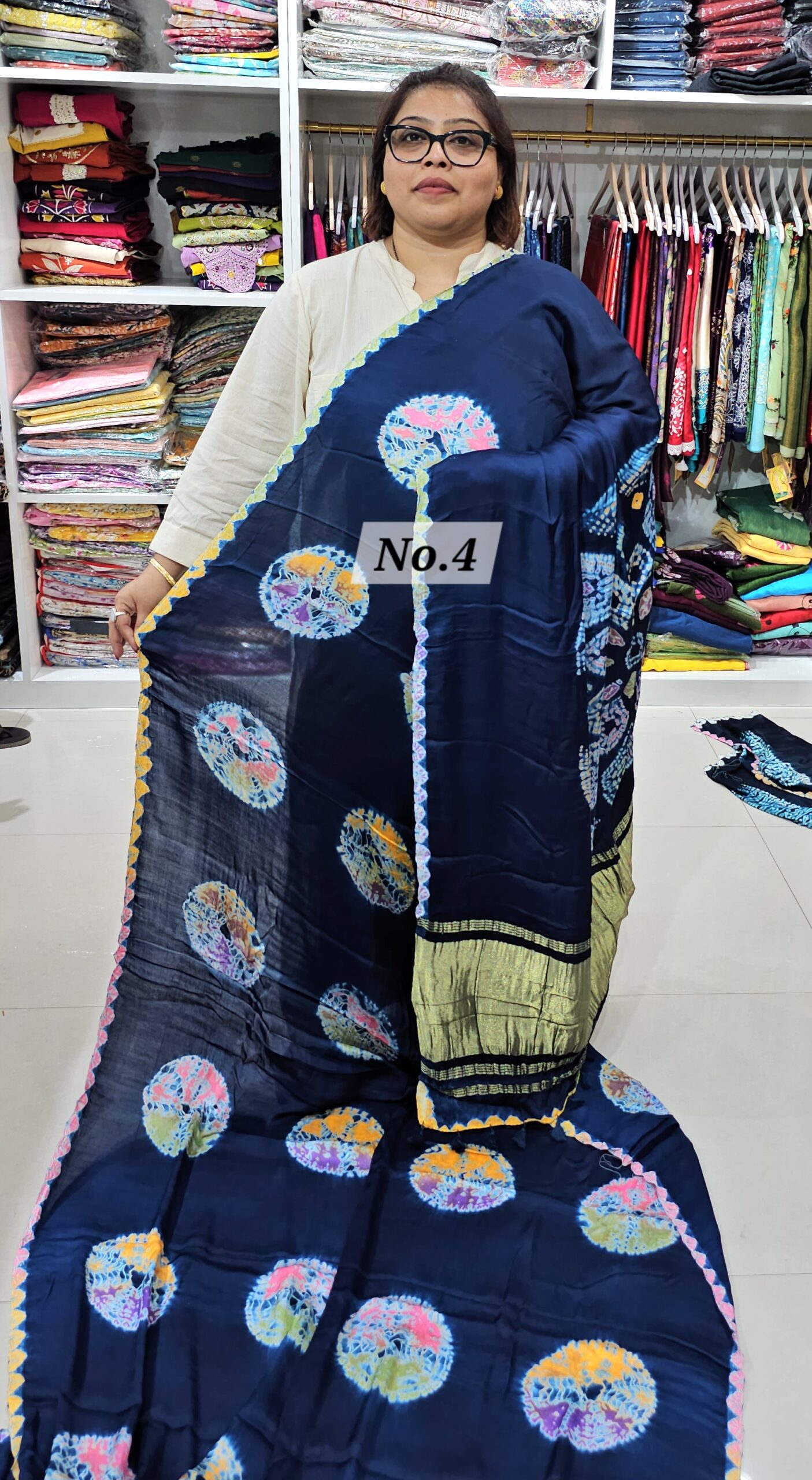 SALE 29TH JULY - PURE MODAL SHIBORI SAREE (NO.4)