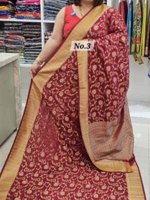 SALE 20TH JULY -  GEORGETTE SILK KHADDI SAREE (NO.3)