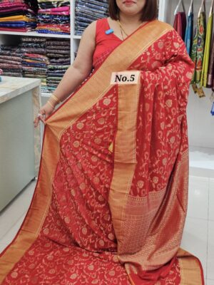SALE 20TH JULY -  GEORGETTE SILK KHADDI SAREE (NO.5)