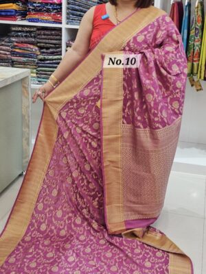 SALE 20TH JULY -  GEORGETTE SILK KHADDI SAREE (NO.10)