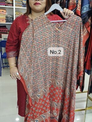 SALE 21ST JULY - READY MADE PURE MODAL AJRAKH KAFTAN/DRESS (SIZE 32 TO 58 CHEST) (NO.2)