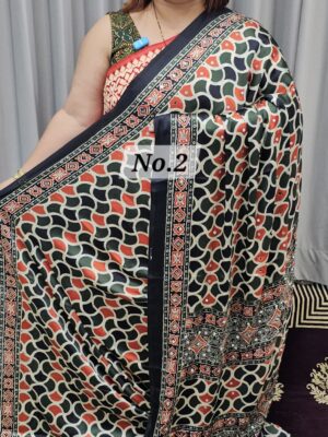 SALE 21ST JULY - PREMIUM MIRROR CREPE MODAL SAREE (NO.2)