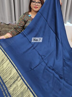 SALE 20TH JULY - PURE MODAL LAGDI PATTA SAREE (NO.7)