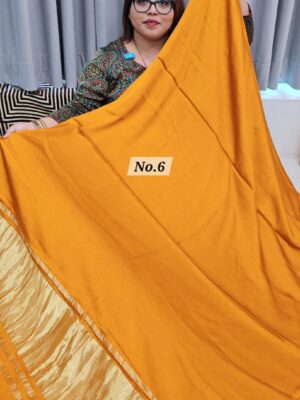 SALE 20TH JULY - PURE MODAL LAGDI PATTA SAREE (NO.6)