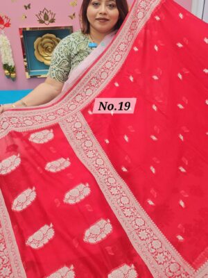 SALE 16TH AUG – PURE CREPE KHADDI SAREE (NO.19)