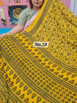 SALE 16TH AUG – PURE AJRAKH MODAL SILK SAREE (NO.23)