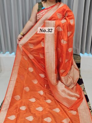 SALE 1ST AUG - TUSSAR KHADDI INDIAN SILK SAREE (NO.32)