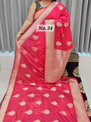 SALE 1ST AUG - TUSSAR KHADDI INDIAN SILK SAREE (NO.34)
