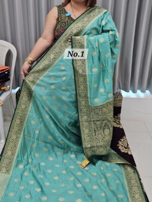 SALE 1ST AUG - SOFT MATKA TUSSAR SILK SAREE (NO.1)