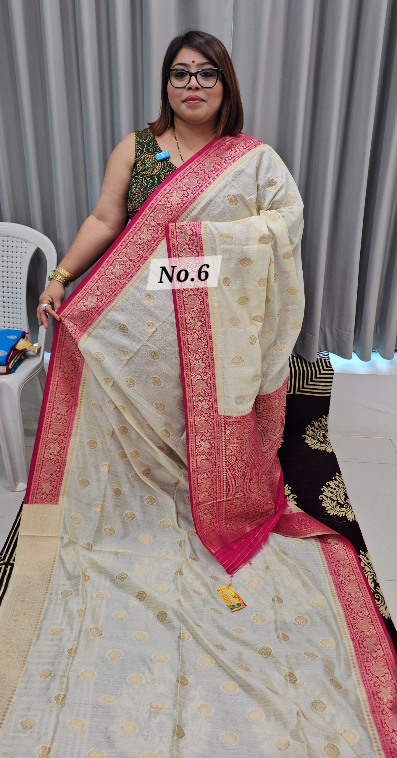 SALE 1ST AUG - SOFT MATKA TUSSAR SILK SAREE (NO.6)