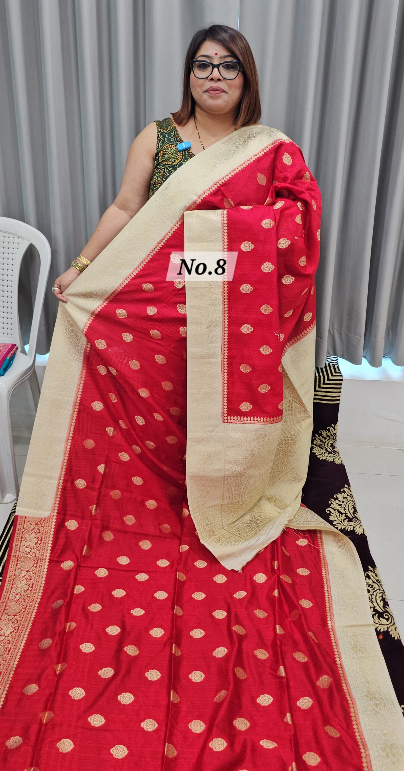 SALE 1ST AUG - SOFT MATKA TUSSAR SILK SAREE (NO.8)
