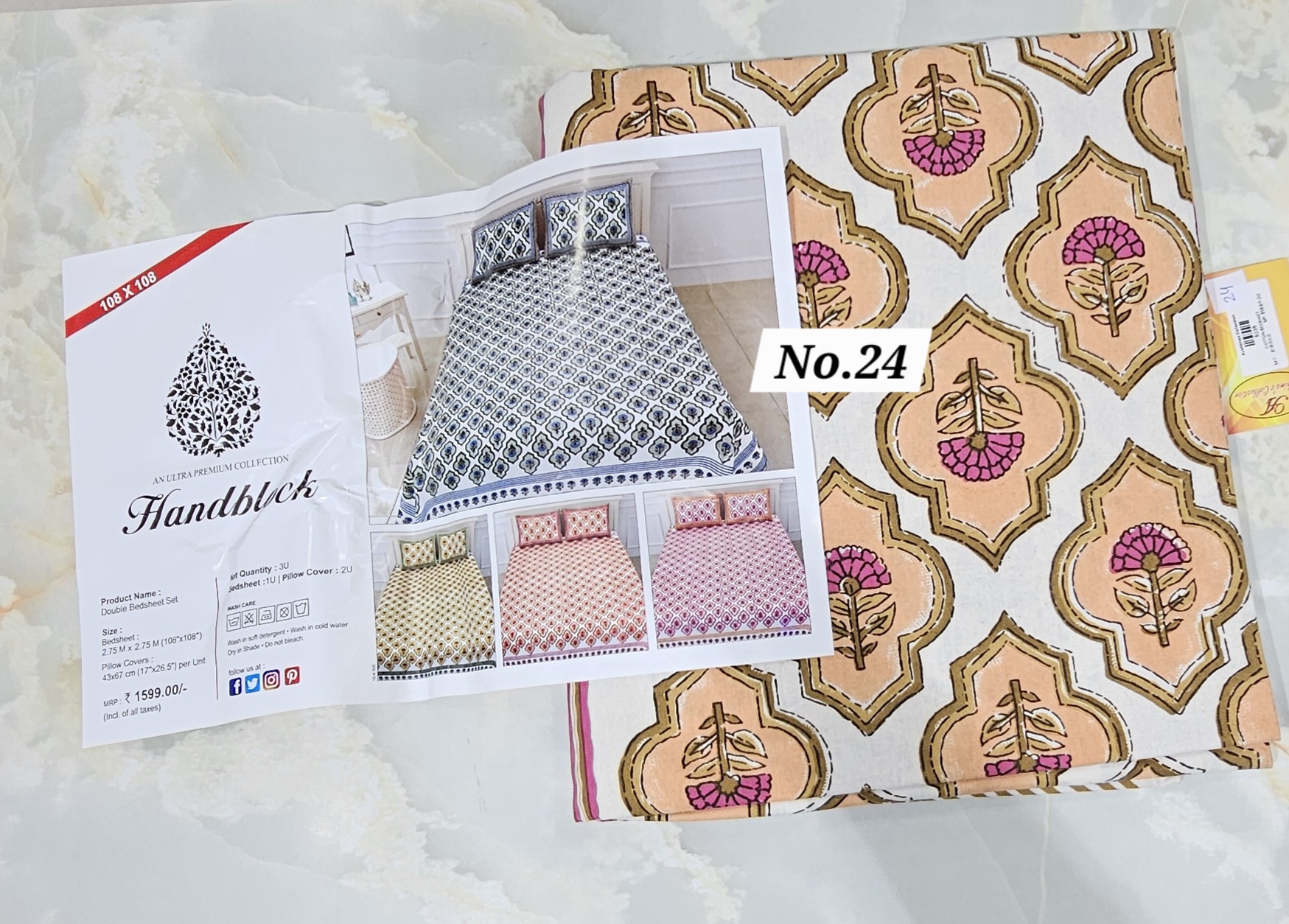 SALE 5TH AUG - COTTON BEDSHEET (NO.24)