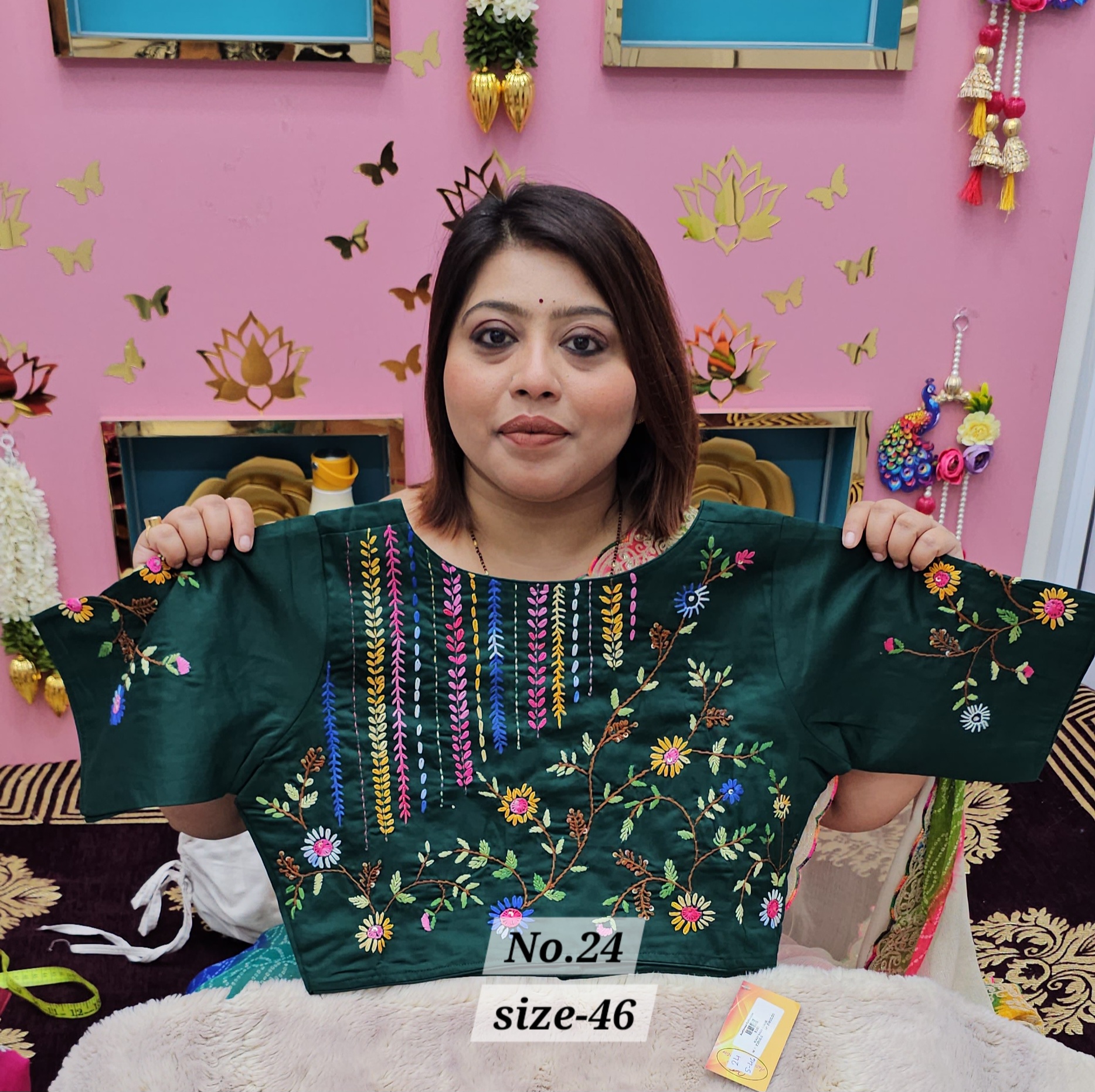 SALE 2ND AUG - READY MADE BLOUSE {SIZE-46} (NO.24)