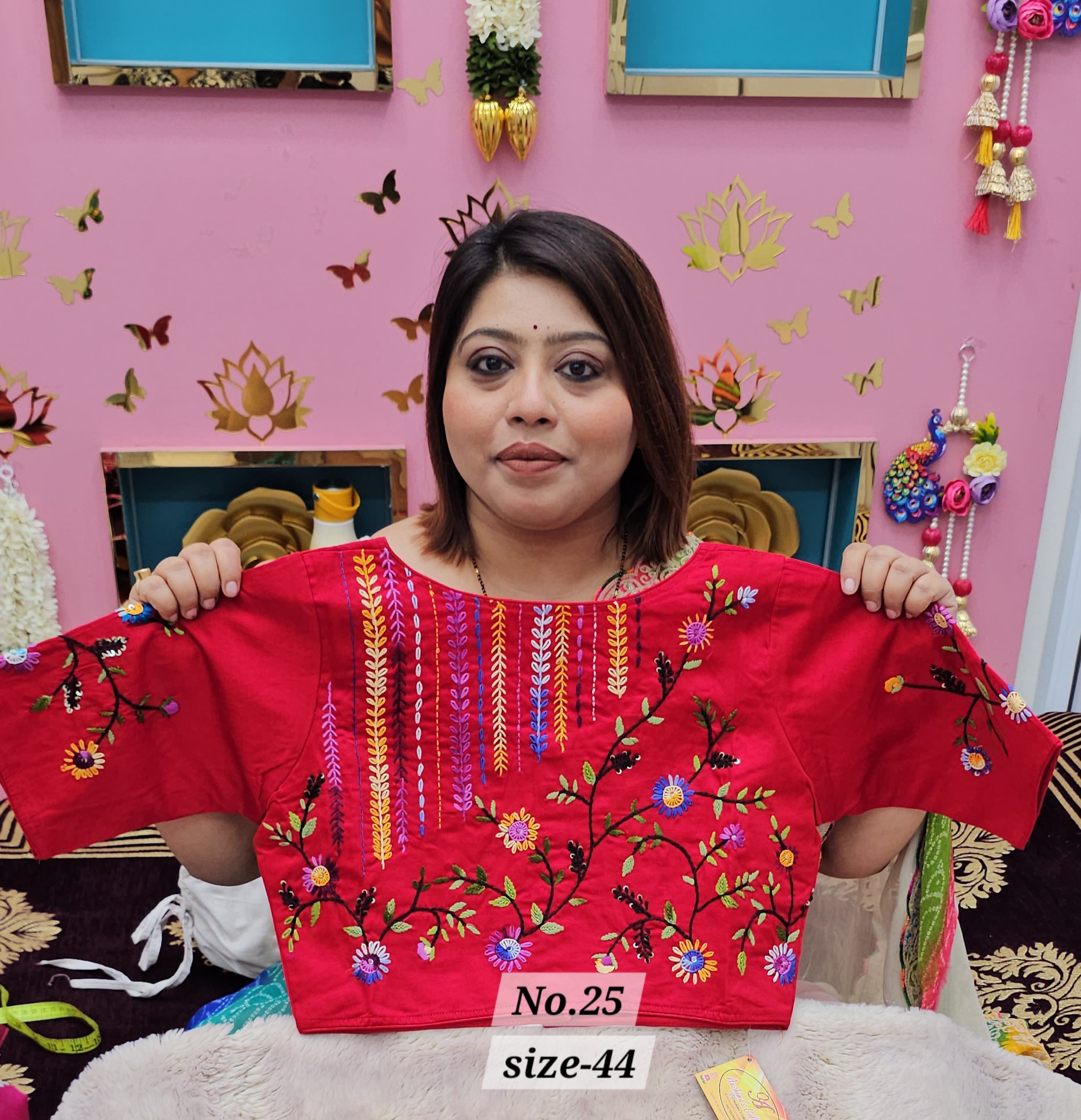 SALE 2ND AUG - READY MADE BLOUSE {SIZE-44} (NO.25)