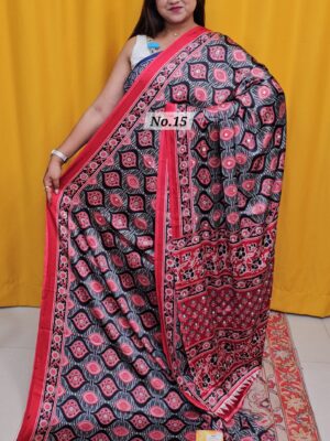 SALE 3RD AUG - PREMIUM MIRROR CREPE MODAL SAREE (NO.15)