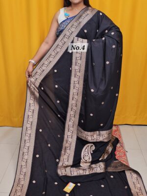 SALE 4TH AUG - CREPE SILK DESIGNER SAREE (NO.4)
