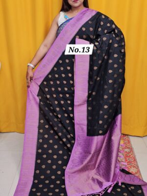 SALE 5TH AUG - GEORGETT SILK KHADDI SAREE (NO.13)
