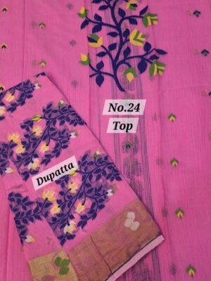 SALE 30TH AUG – JAMDANI DRESS MATERIAL (NO.24)