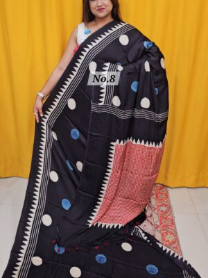 SALE 8TH AUG – PURE AJRAKH MODAL SILK SAREE (NO.8)