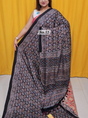 SALE 8TH AUG – PURE AJRAKH MODAL SILK SAREE (NO.12)