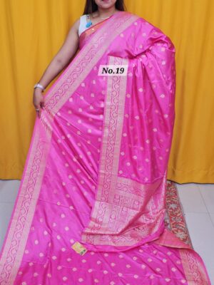 SALE 23RD AUG – GEORGETTE SILK KHADDI SAREE (NO.19)