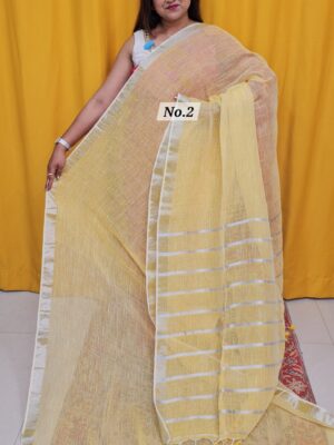 {K2K} - PURE HANDLOOM LINEN SAREE (NO.2)