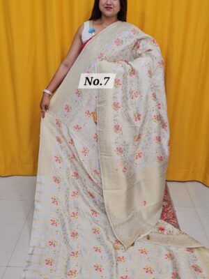 {K2K} - PURE CREPE NIMZARI KHADDI SAREE (NO.7)