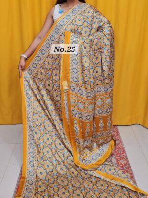 {K2K} - PREMIUM MIRROR CREPE MODAL SAREE (NO.25)