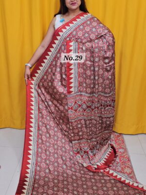 {K2K} - MIRROR CREPE MODAL SAREE {ORIGINAL MIRROR} (NO.29)