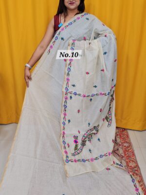SALE 10TH AUG – PURE BENGAL KATHA HANDLOOM SAREE (NO.10)