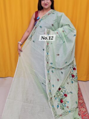 SALE 10TH AUG – PURE BENGAL KATHA HANDLOOM SAREE (NO.12)