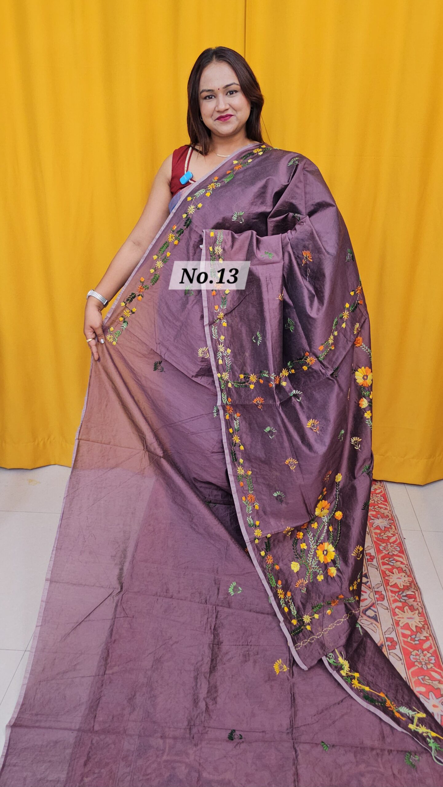 SALE 10TH AUG – PURE BENGAL KATHA HANDLOOM SAREE (NO.13)