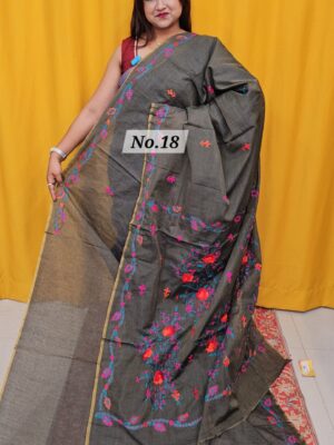 SALE 10TH AUG – PURE BENGAL KATHA HANDLOOM SAREE (NO.18)