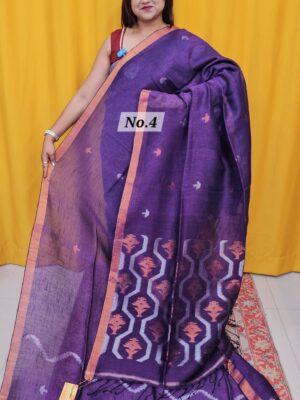 SALE 10TH AUG – PURE HANDLOOM LINEN SAREE (NO.4)