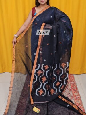 SALE 10TH AUG – PURE HANDLOOM LINEN SAREE (NO.7)