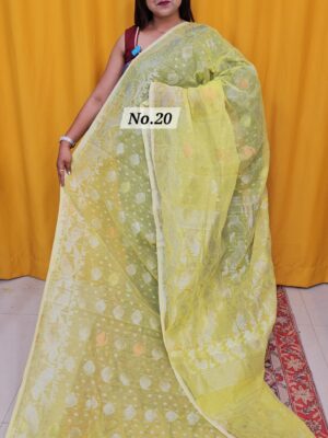 SALE 10TH AUG – PURE BENGAL HANDLOOM JAMDANI SAREE (NO.20)