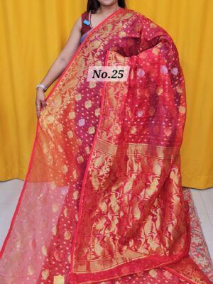 SALE 10TH AUG – PURE BENGAL HANDLOOM JAMDANI SAREE (NO.25)