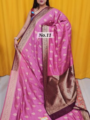 SALE 9TH AUG – SOFT MATKA TUSSAR SILK SAREE (NO.11)