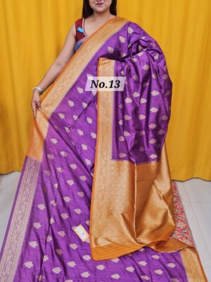 SALE 9TH AUG – SOFT MATKA TUSSAR SILK SAREE (NO.13)